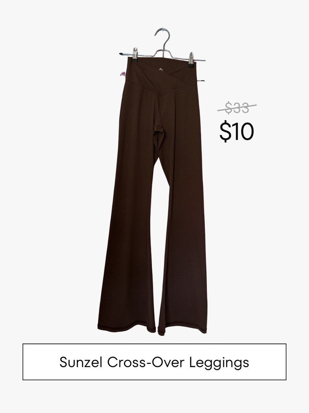 XS Sunzel Cross-Over Mid-Waist Flare Leggings